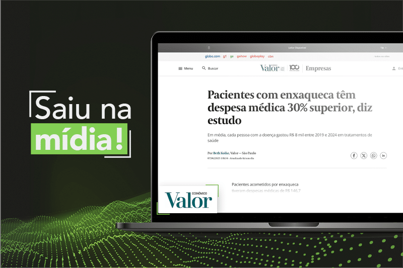 Estudo com dados da Sandbox sobre enxaqueca no Brasil é destaque no Valor Econômico