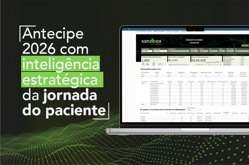 Antecipe seu planejamento 2026 com inteligência estratégica e dados de vida real da jornada do paciente da Sandbox